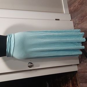 Maxi Light Blue Skirt By Johnny sz Medium